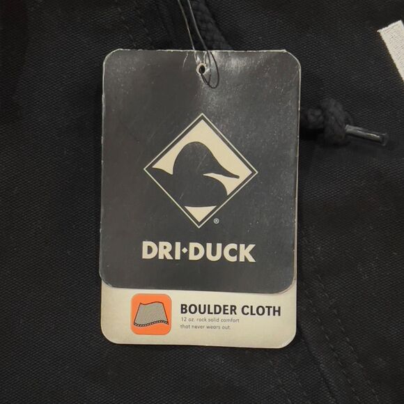 NWT! Dri Duck Black Carhartt Style Waterproof Hooded Canvas Jacket - Men's XL - Picture 4 of 12